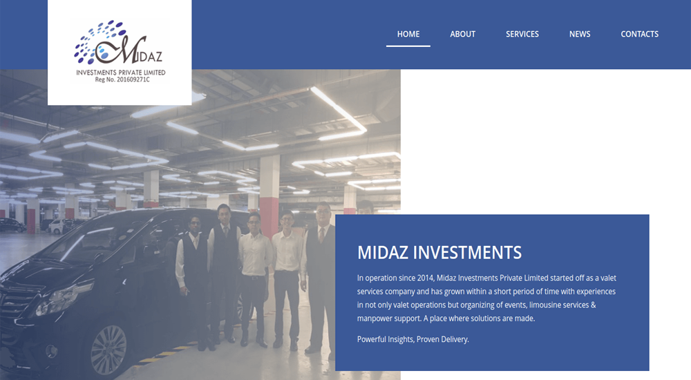 NICKTUNG client — Singapore business we built for