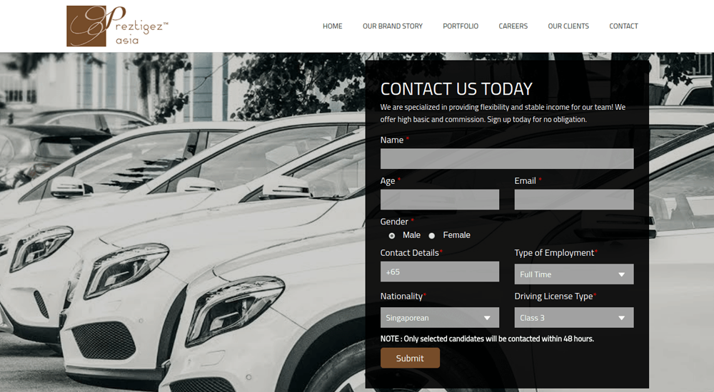 NICKTUNG client — Singapore business we built for