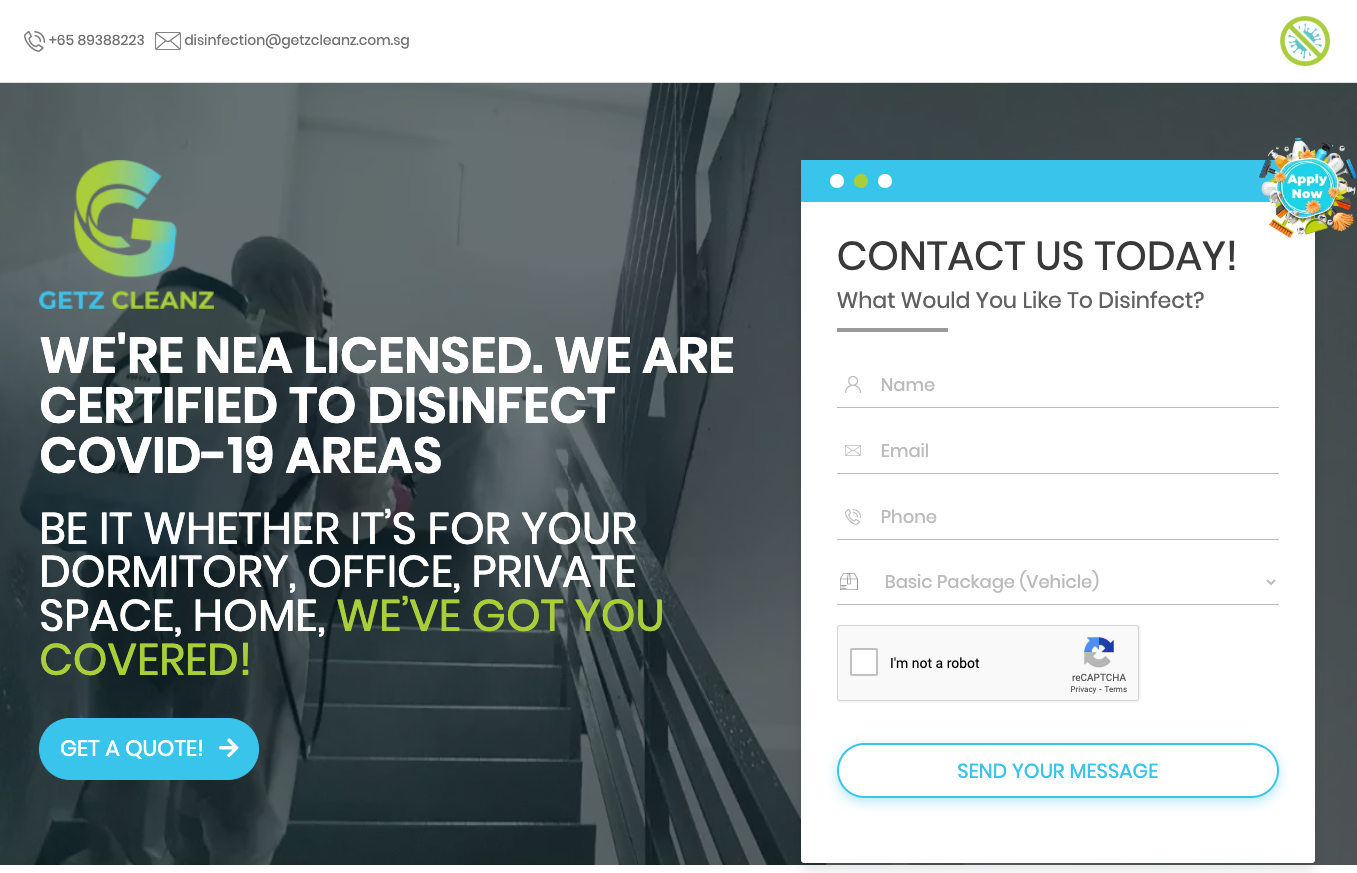 Getz Cleanz Disinfection